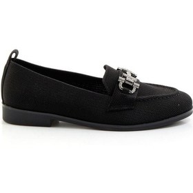Resim Bambi Siyah Kadın Loafer Ayakkabı K01327022282 Siyah 