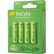 Resim Powermaster Gp Recyko 1300 Nı-mh R6 Şarjlı Aa 4'lü Kalem Pil 