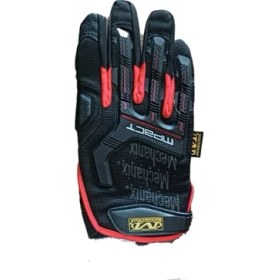 Resim Mechanix Mechanıx Uzun Parmak Taktikal Eldiven Kırmızı Renkli Erkekler İçin XL Beden Özellikli 