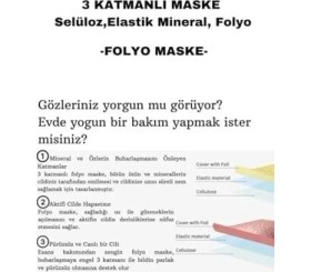 Resim Dermal 3 Katmanlı Foil Rose Göz Altı Torbalarına Karşı Kağıt Göz Maskesi 3 Adet 