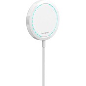Resim Wk WP-U92 15W Ultra İnce Manyetik Kablosuz Şarj Göstergesi Işık (Beyaz) (Yurt Dışından) 