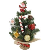 Resim Xıaosansan Yılbaşı Ağacı Süslü Çam Ağacı 40 Cm Ağaç Ve 9'lu Karışık Süslü Yılbaşı Çam Ağacı 