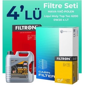 Resim Filtron Audi Q2 30 Tfsi Filtre Bakım Seti Liqui Moly Motor Yağlı (2016-2021) 4 Lü - 