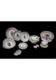 Resim El Yapımı Çekoslavak Epiag Listr Ruze Yemek Takımı 77 Parça 