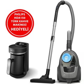 Resim Philips Power Cyclone4 850 W Toz Torbasız Süpürge Türk Kahve Makinesi Hediyeli 