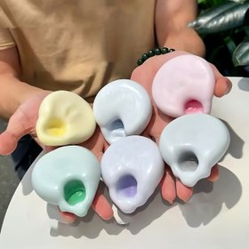 Resim Serin Squishy Buz Topu Sıkma Oyuncak - Yavaş Tepkime Yumuşak Oyun için Noel Partisi & Paskalya | Canlı Çok Renkli Çorap Doldurucu 