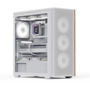 Resim Aerocool D501a White 850w 80+ Gold, 4x12cm A-rgb Fanlı, Ahşap Ön 