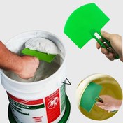 Resim 1/2 adet Plastik Kavisli Macun Bıçağı - Alçıpan Alçı Doldurma, Boya Kazıma, Çamur Kürekleme, İnşaat için Çok Amaçlı El Aleti 