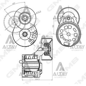 Resim Vantilatör Gergisi Transıt 5-184 2001 2.4 D Komple Yc1e6a228ah 
