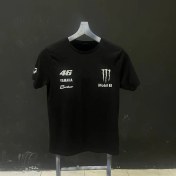 Resim Yamaha Sponsor Markalı Siyah T-Shirt 