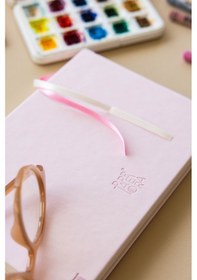 Resim 21x15 Cm Sert Kapak 80 Yaprak 140 Gr. Eskiz Defteri - Sketch Book - Pembe 