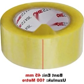 Resim Larskas 10 Adet Şeffaf Koli Bandı - 45 mm x 100 Mt, Güçlü Yapışkanlı 