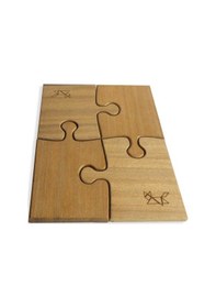 Resim Puzzle Mat Bardak Altı G:22x D:18x Y:1 Ağırlık:0.5 Ahşap 