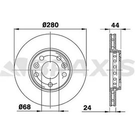 Resim Braxis AE0064 Ön Fren Disk Aynası Fluence Megane Iıı Iv Scenic Iıı Laguna Iıı Duster 1.2 1.4 1.5dcı 1.6 2.0 5 Bıj 402060010R 