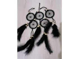 Resim Miamantra Araba Süsü Siyah Kasnaklı Rüya Kapanı (Çap 6 cm) 