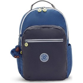 Resim Kıplıng Seoul Lap Büyük Boy Sırt Çantası Mavi Fantasy Blue Bl 