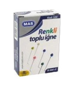 Resim Kod: 320 Renkli Başlı Toplu Iğne 2 Paket 