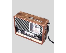 Resim Mey İthalat Bfs Dekoratif Vintage Radyo – Klasik Görünüm, Modern Fonksiyon ve Uzun Ömürlü Kullanım 