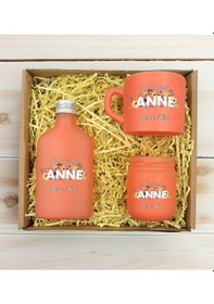 Resim Bk Gift Kişiye Özel İsimli Dtf Anne Temalı Somon Kahve Fincanı & Kolonya & Mum Hediye Seti-2, Anneye Hediye, Anneler Günü Hediyesi Kobitmeyencom30982 