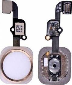 Resim iPhone Uyumlu 6S / 6S Plus Home Tuş Bordu Film Touch Id - Gold 