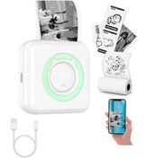 Resim JW JACK WAYNE Taşınabilir Portatif Mini Cep Yazıcı Bluetooth Bağlantılı Telefon Bilgisayar Ve Tablet Uyumlu 
