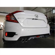 Resim Honda Civic Fc5 2016-2020 Difüzör Silver 