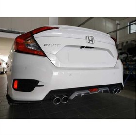 Resim Honda Civic Fc5 2016-2020 Difüzör Silver 