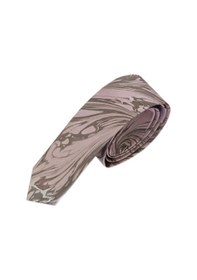 Resim Elifebru Exclusive Handicrafts Ebru Sanatı Saten Kumaş Erkek Gri Pembe Kravat Sakr 154 Gri Pembe 001 