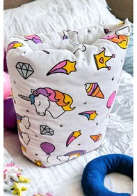 Resim Emzirme Destek Kolluğu Çift Taraflı, Unicorn Desen, Kol Yastığı Model 