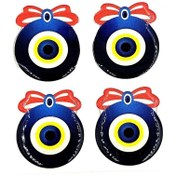 Resim BsElektronik Nazar Boncuğu 4'lu Damla Sticker - Nazar Boncuğu Damlar Sticker 4'lu Takım 
