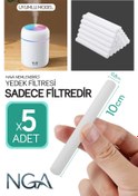 Resim NGA Yedek Filtre Hava Nemlendirici Buhar Makinesi için - Difüzör Yedek Pamuk - 10cm (5 ADET) 