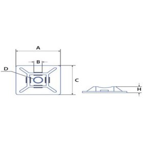 Resim Gwest Yapışkanlı Kroşe 19x19 mm – 100’lü Paket - Siyah 