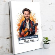 Resim Karikatürlü En İyi Erkek Müzisyen Kanvas Tablo 