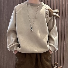 Resim 2025 Erkek Çocuk Kadife Kapüşonlu Kore Versiyonu Sevimli Uzun Kollu Üst Çocuklar İçin Kompozit Oriole Kadife Çocuk Giyimi 