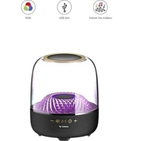 Resim Torima Bluetooth Hoparlör Rgb Işıklı Speaker D33 Siyah 