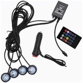 Resim Szypzstore Araba - Çakmak Fişi Led Iç Atmosfer Neon Işıklar Şerit Ses Müzik Kontrol Zemin Dekor Uzaktan Işık H9c9b4 Renkli 