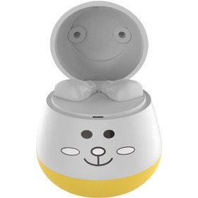 Resim Mufunye Zw-t7 Sevimli Evcil Hayvan Tws Gerçek Kablosuz Bt Kulaklık Stereo Yarım Kulak İçi Kız Kulaklığı iOS Uyumlu/android Beyaz 