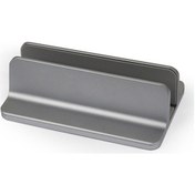 Resim Cbtx Ayarlanabilir Genişliğe Sahip Dikey Dizüstü Bilgisayar Standı Dock Masaüstü Alüminyum Alaşımlı Stand - Gri 