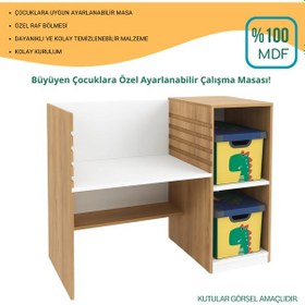 Resim Ayarlanabilir Çalışma Masası %100 Mdf Kaliteyle Tasarlandı 