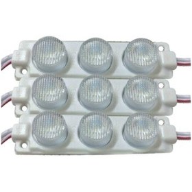 Resim 12 Volt 3'lü 3w Beyaz Modül Led 10 Adet Beyaz 