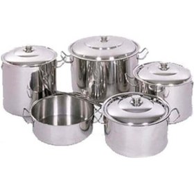 Resim Yürük Derin Silindirik Tencere-Kapaklı-40X40 Cm-50 Lt 