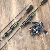 Resim Ultra Hızlı UL Döner Balıkçılık Kamışı - Hafif Karbon Fiber Atma Kamışı, 1-8g Yem Ağırlığı, Siyah & Yeşil Vurgular, Sörf, Tatlısu, Tuzlu Su, Levrek, Turna, Alabalık için - Profesyonel Balıkçılar İçin Ergonomik Tutuş, Yüksek Performans Yapısı, Açık Hava Sporcuları 