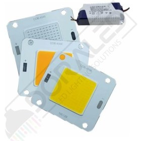 Resim 50W Cob LED Projektör Ledi Driver Dahil 50 Watt Cob LED Kırmızı 