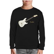 Resim Fender W Siyah Çocuk Sweatshirt 