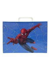 Resim Örümcek Adam Figürlü Sert Kapak Okul Klasörü - A4 Boyut, 2 Halkalı Kırmızı 