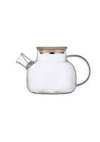 Resim Bambu Kapaklı Cam Demlik 1000ml 