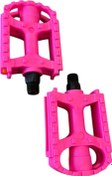 Resim Pedal MX-P620 BMX Reflektörlü Bisiklet Pedalı Pembe Plastik Dış Yüzey Pedal Çocuk Bisiklet Pedal 