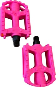 Resim Pedal MX-P620 BMX Reflektörlü Bisiklet Pedalı Pembe Plastik Dış Yüzey Pedal Çocuk Bisiklet Pedal 