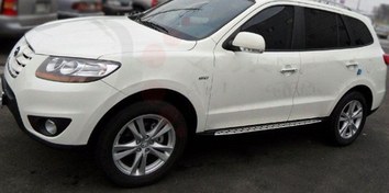 Resim Hyundai Santa Uyumlu Fe 2006 2012 Oto Yan Basamak Side Step Bmw Style 