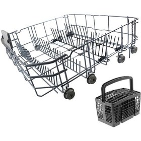 Resim Siemens Bulaşık Makinesi Uyumlu Alt Sepet / v1 - Gri 